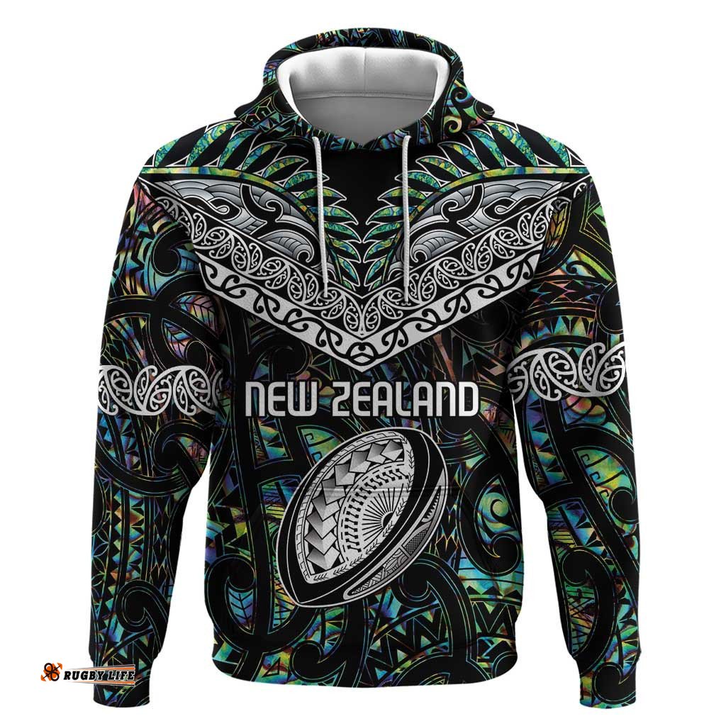 custom new zealand hoodie maori rugby tattoo papua shell