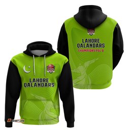 lahore qalandars cricket pakistan lq champions lime green hoodie