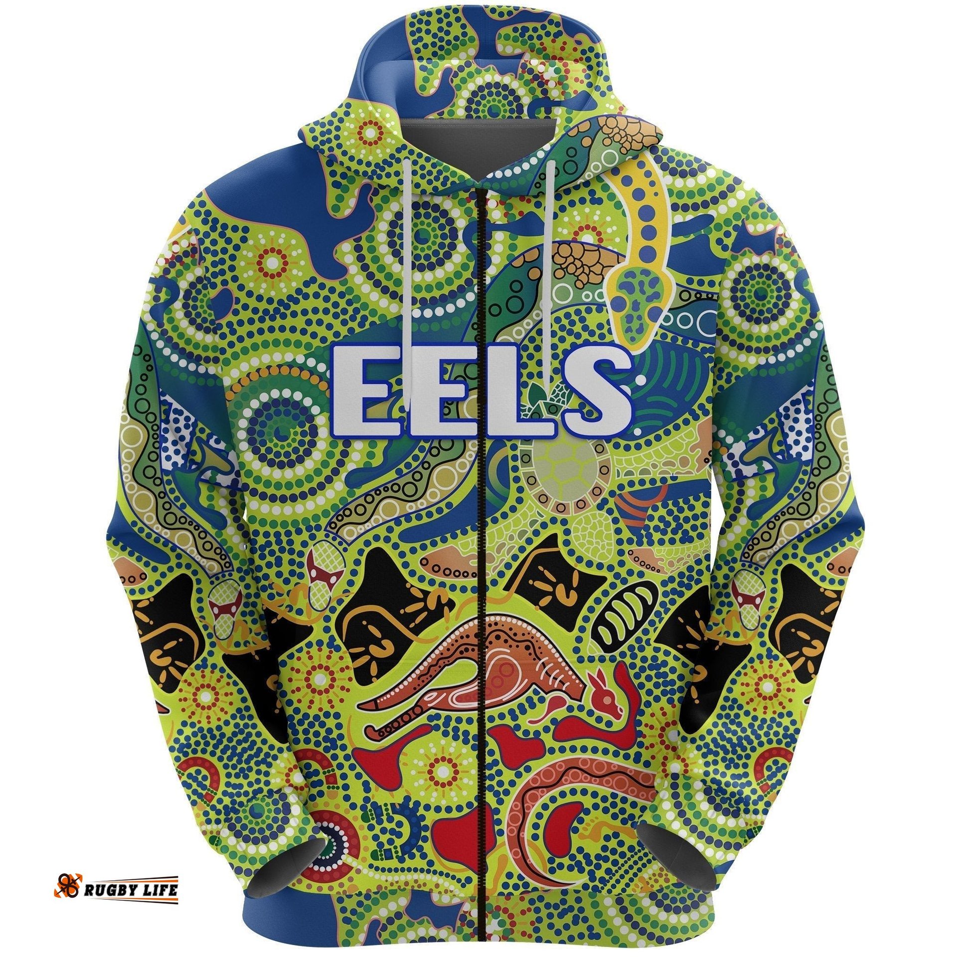 parramatta zip hoodie eels unique indigenous