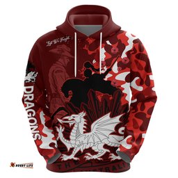 custom text and number nrl anzac st dragons hoodie camouflage