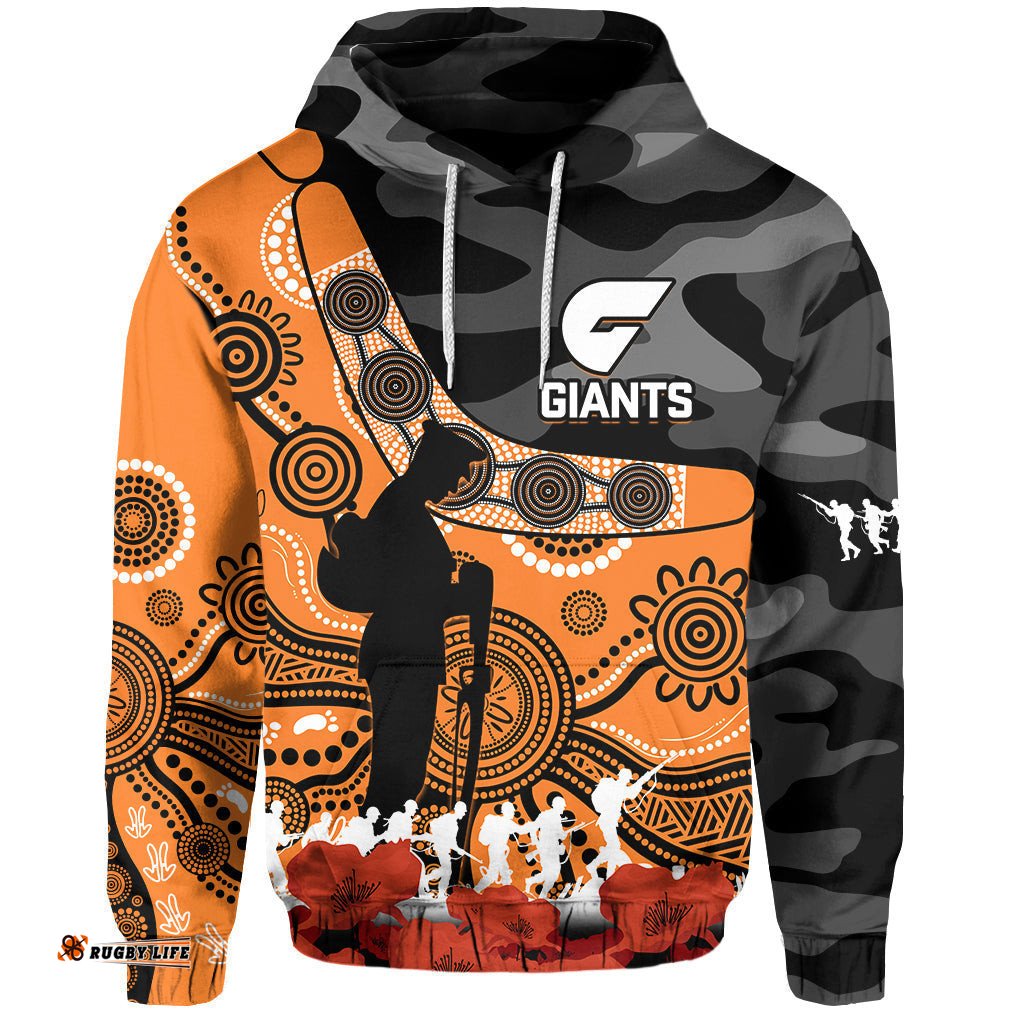 giants football anzac hoodie gws aboriginal mix poppy camouflage