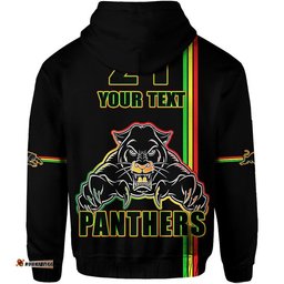 custom personalised penrith panthers zip up and pullover hoodie angry panther simple style