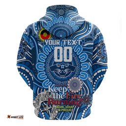 custom geelong cats naidoc week 2024 hoodie mascot football