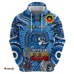 custom geelong cats naidoc week 2024 hoodie mascot football