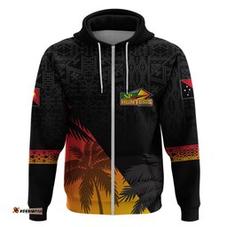 personalised png hunters rugby hoodie palm trees simple