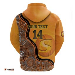 custom perth scorchers hoodie indigenous art grunge style