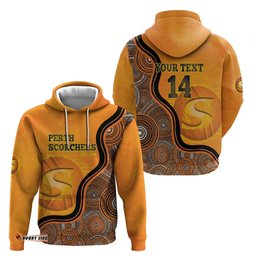 custom perth scorchers hoodie indigenous art grunge style