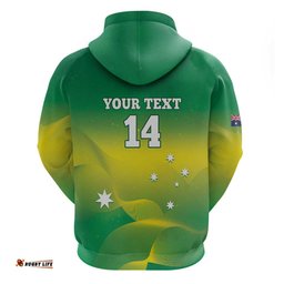 custom australia rugby hoodie 2024 kangaroos gradient sporty style