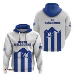 north melbourne football hoodie go kangaroos sporty style