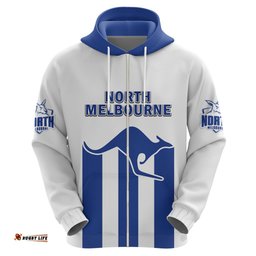 north melbourne football hoodie go kangaroos sporty style