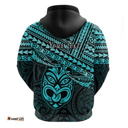 personalised matariki new zealand hoodie maori new year tiki turquoise version