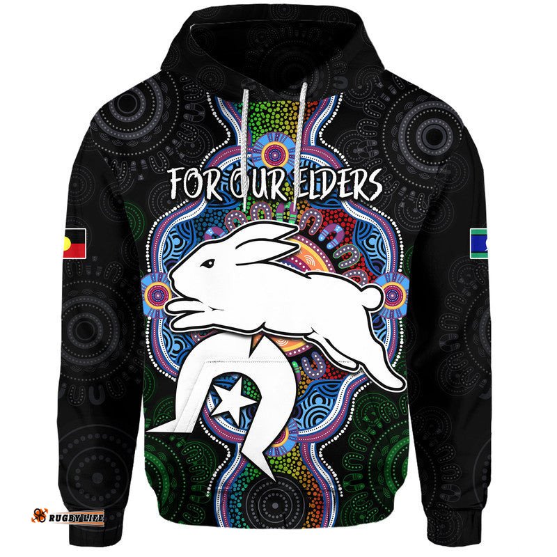 custom personalised naidoc week for our elders zip up and pullover hoodie rabbitoths indigenous