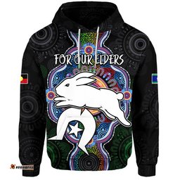 custom personalised naidoc week for our elders zip up and pullover hoodie rabbitoths indigenous