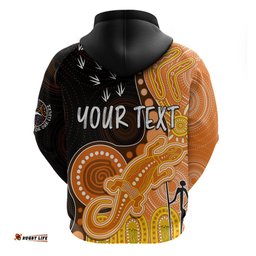 personalised naidoc week afl giants hoodie aboriginal dot art lizard mix boomerang