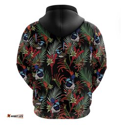 australia kangaroo paw and splendid fairy wren hoodie sameless style
