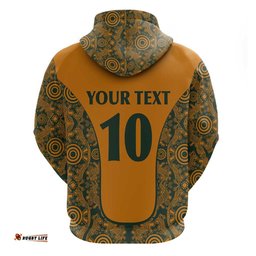 custom australia rugby championship 2024 hoodie aboriginal art tattoo pattern