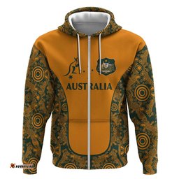 custom australia rugby championship 2024 hoodie aboriginal art tattoo pattern