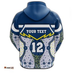 custom personalised cowboys zip hoodie north aboriginal