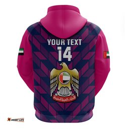 personalised united arab emirates cricket hoodie go uae dynamic version