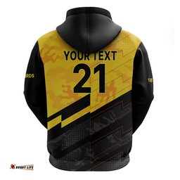 custom text and number new zealand wellington cricket hoodie firebirds sporty style