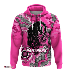 custom personalised panthers rugby anzac day camouflage indigenous art hoodie