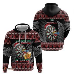 all i want for christmas is darts new zealand hoodie
