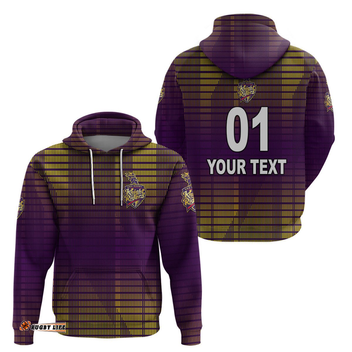 custom personalised abu dhabi knight riders ilt20 adkr cricket special style hoodie