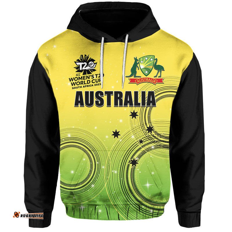 custom personalised and number australia cricket womens t20 world cup hoodie replica
