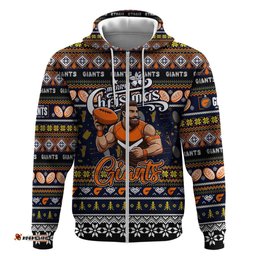 personalized giants football xmas hoodie australia afl mascot