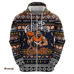 personalized giants football xmas hoodie australia afl mascot