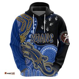 personalised naidoc week afl eagles hoodie aboriginal dot art lizard mix boomerang