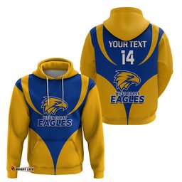 personalised eagles football hoodie west coast sporty style
