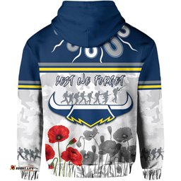 custom personalised cowboys anzac hoodie aboriginal lest we forget