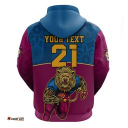 custom afl lions champions hoodie proud brisbane aboriginal vibe