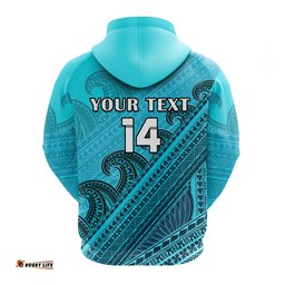custom text and number moana pasifika rugby hoodie aotearoa super polynesian pattern