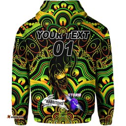 custom personalised penrith panthers hoodie indigenous premiers the king custom text and number