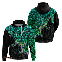 custom aotearoa papua shell hoodie maori tribal pattern