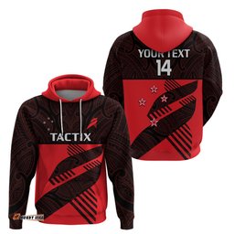 custom text and number aotearoa netball mainland tactix go girls hoodie