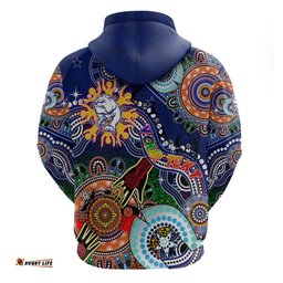 custom naidoc week 2024 western bulldogs hoodie australia aboriginal dot painting
