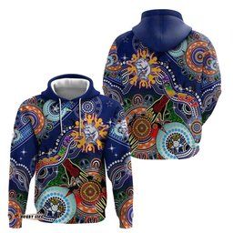 custom naidoc week 2024 western bulldogs hoodie australia aboriginal dot painting