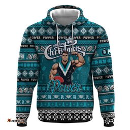 personalized power football xmas hoodie australia afl mascot
