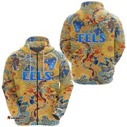 parramatta zip hoodie eels indigenous naidoc vibes gold