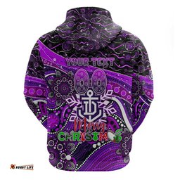 merry christmas afl fremantle freo hoodie aboriginal santa football mascot