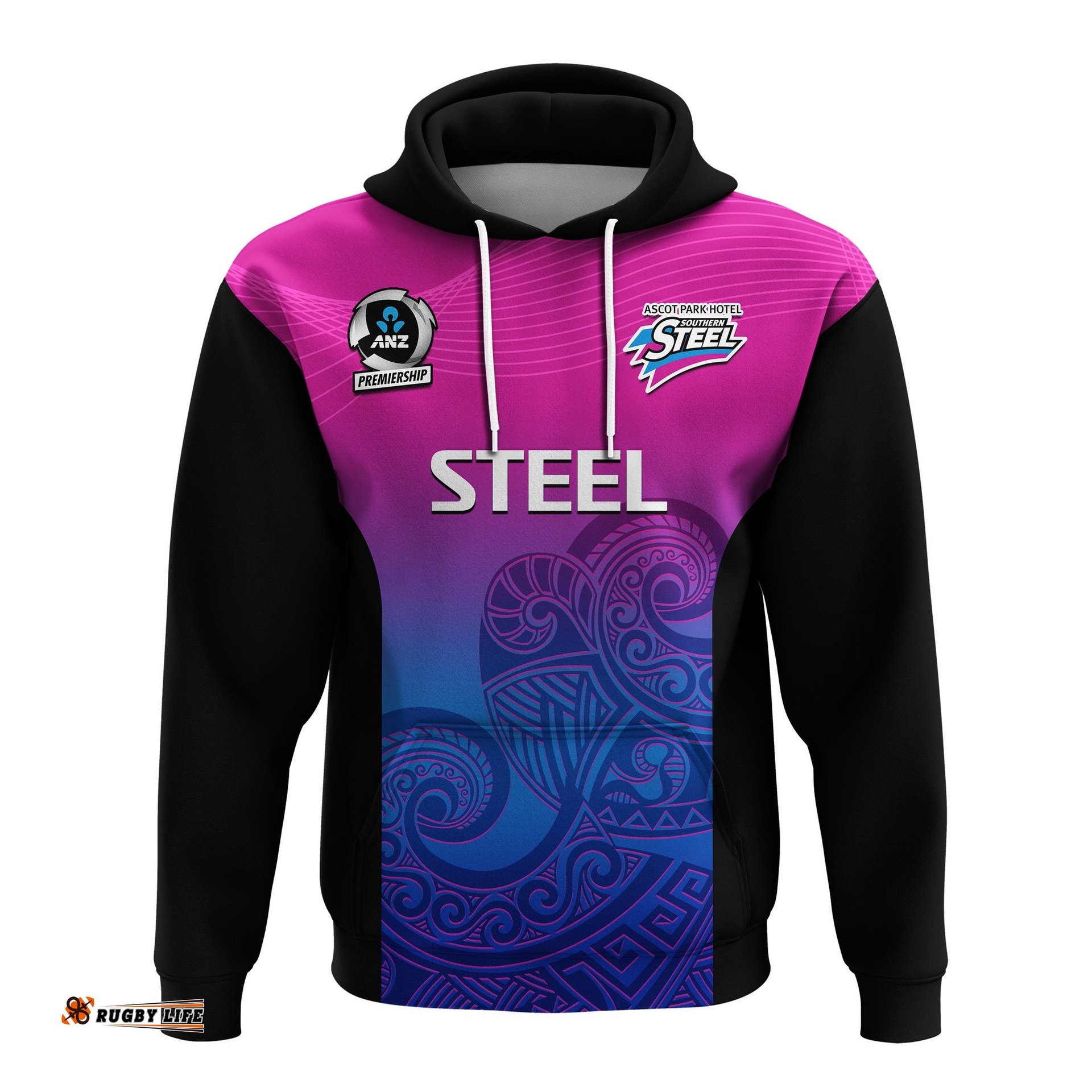aotearoa netball hoodie southern steel anz premiership