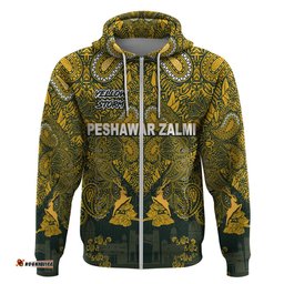 custom personalised peshawar zalmi hbl psl t20 cricket pride version hoodie