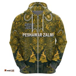 custom personalised peshawar zalmi hbl psl t20 cricket pride version hoodie