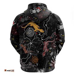 lizard aboriginal australia hoodie