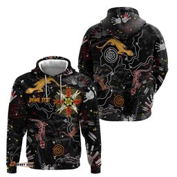 lizard aboriginal australia hoodie