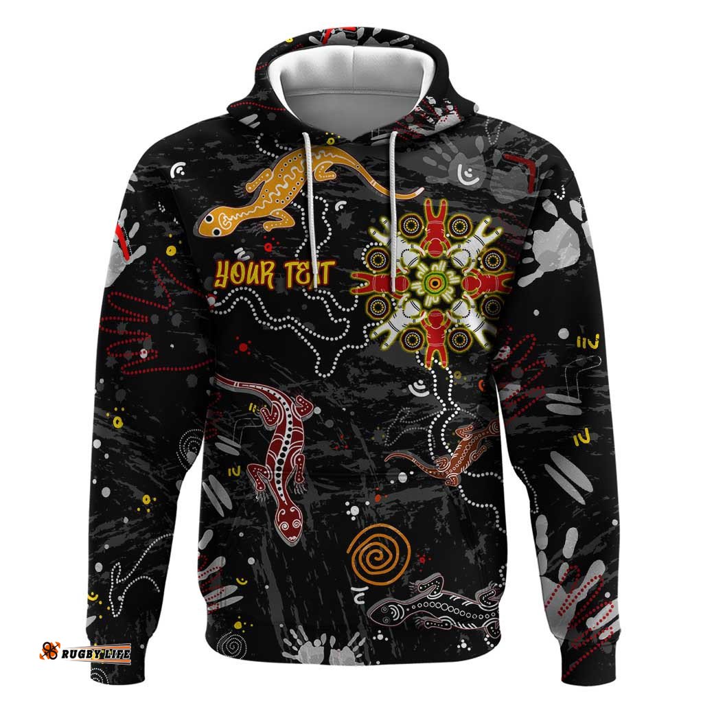 lizard aboriginal australia hoodie