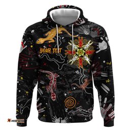 lizard aboriginal australia hoodie